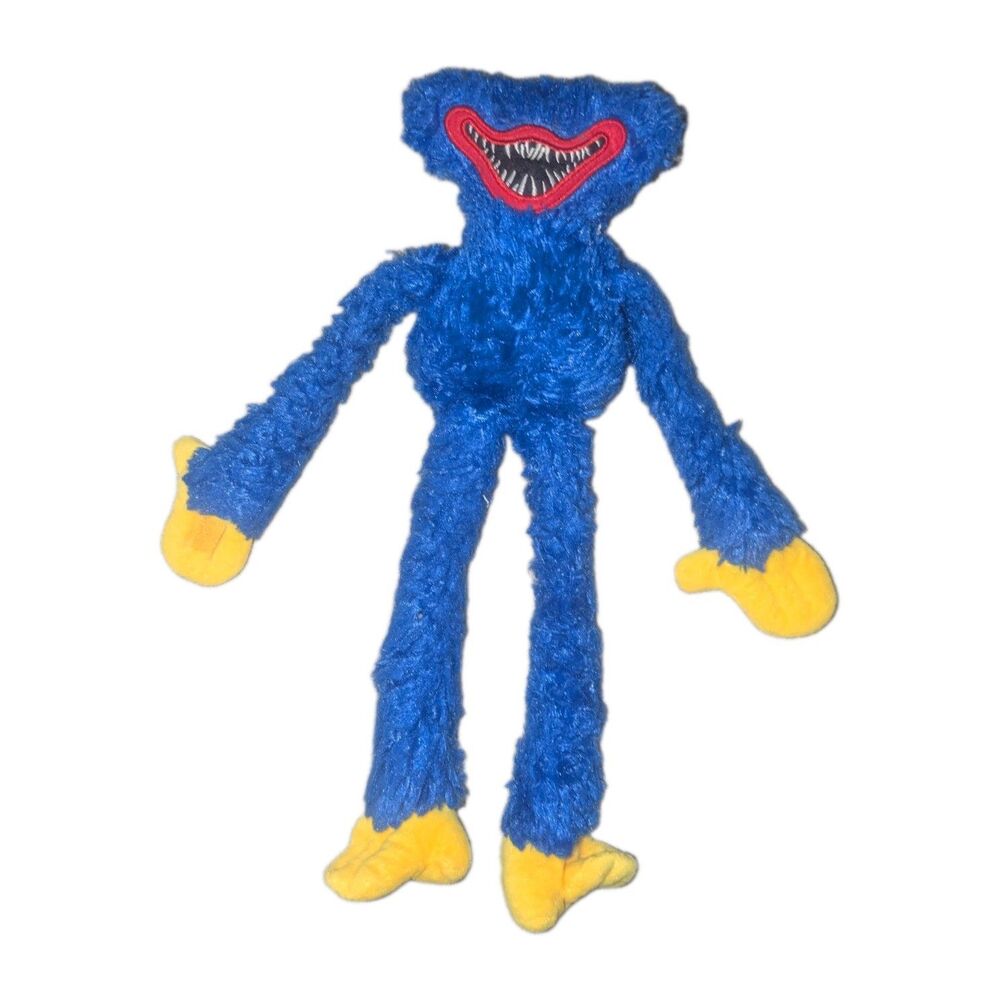 Poppy Playtime Huggy Wuggy Plush Monster Blue RARE- NO EYES VERSION